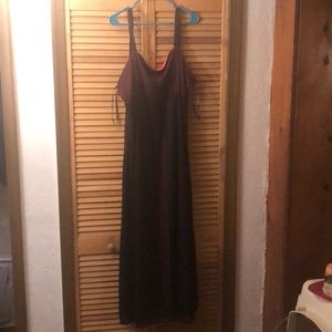 Semi formal black and pink plus size dress